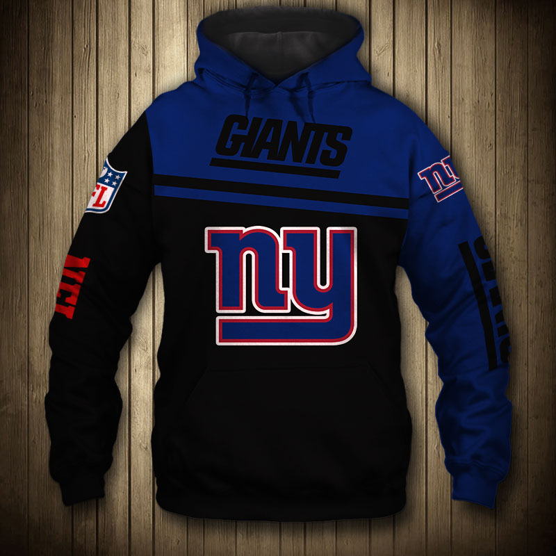 New York Giants 3D Skull Zip Hoodie Pullover Sweatshirt for fans