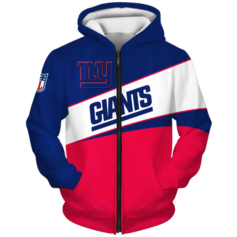 New York Giants Hoodie 3D Long Sleeve Pullover new season