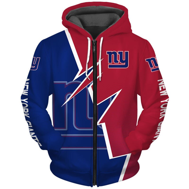 New York Giants Hoodie Zigzag graphic Sweatshirt gift for fans