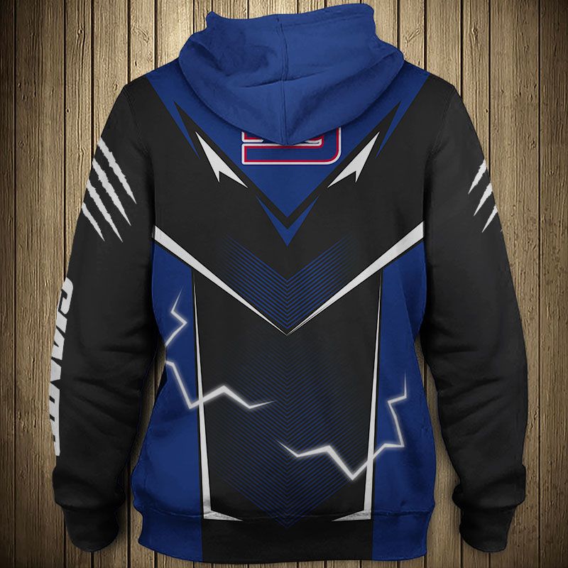 New York Giants Hoodie lightning graphic gift for men