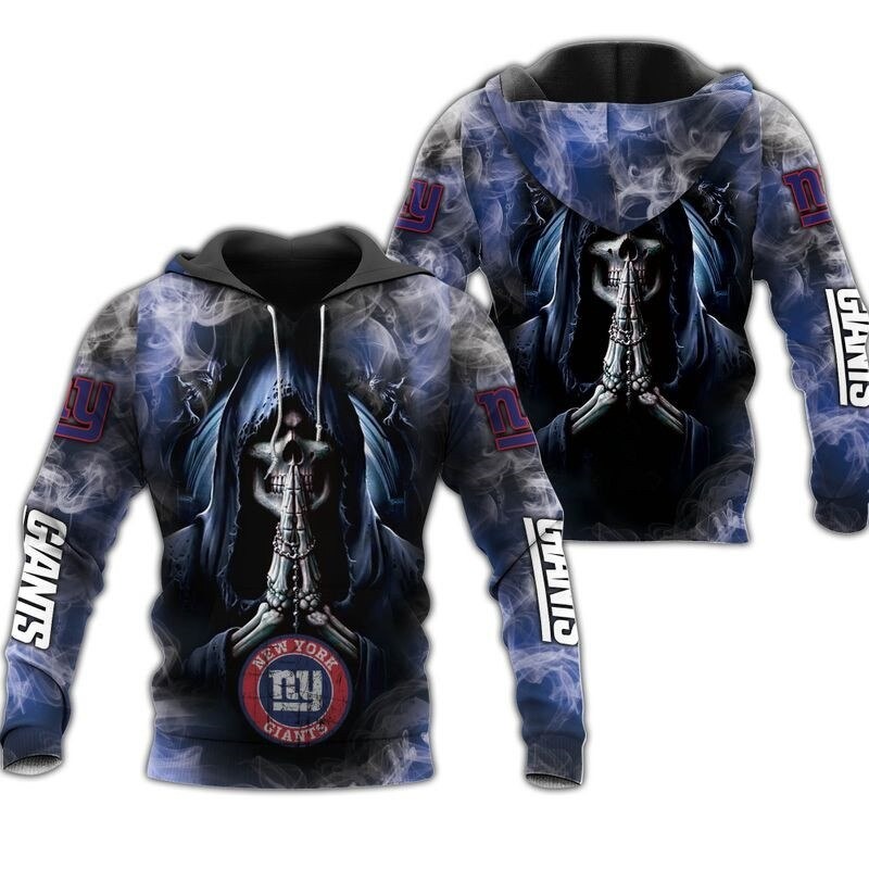 New York Giants Hoodies death smoke graphic gift for men