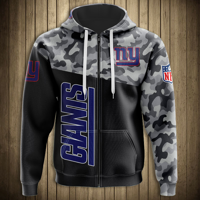 New York Giants Military Hoodies 3D Sweatshirt Long Sleeve New Season