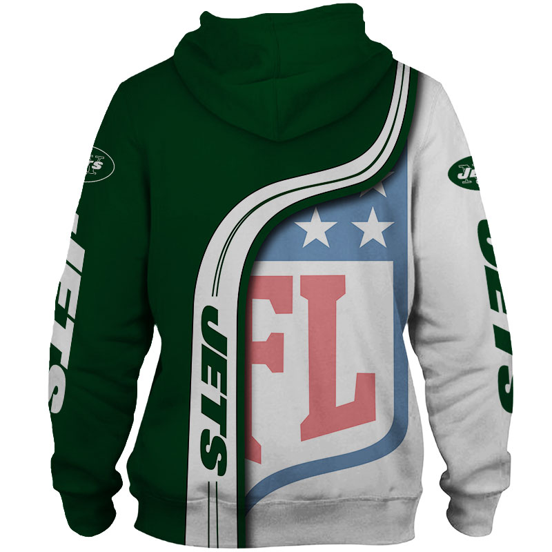 New York Jets 3D Hoodie Pullover Sweatshirt NFL for fans