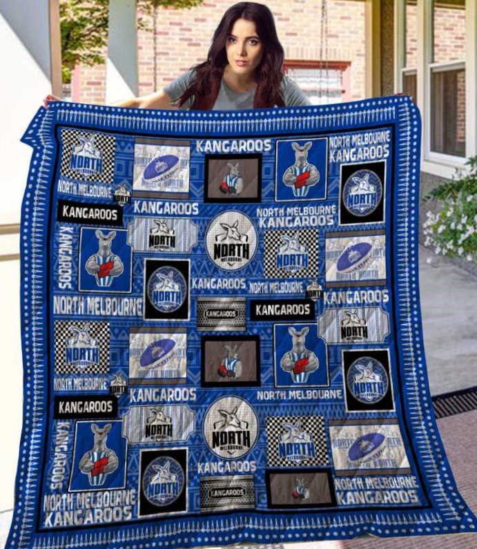 North Melbourne Kangaroos 3D Customized Quilt Blanket