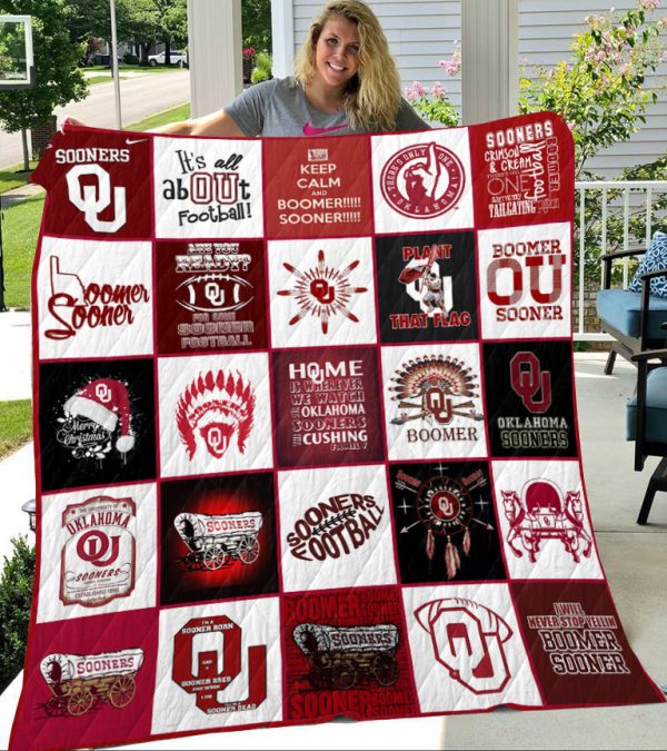 Oklahoma Sooners Quilt Blanket