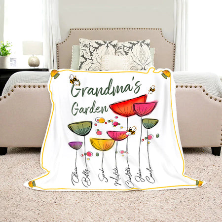 Personalized Grandma Fleece Blanket