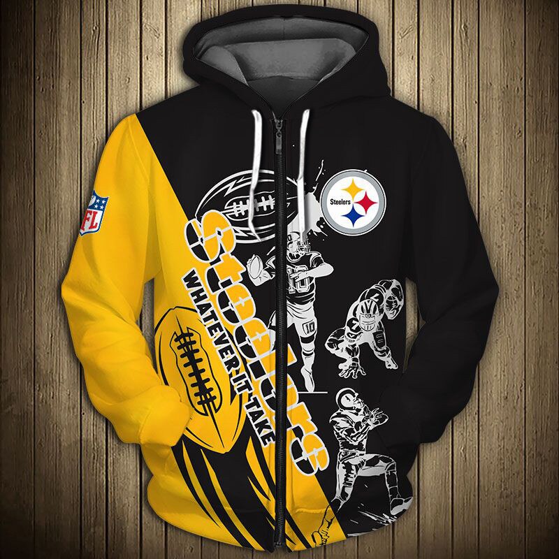 Pittsburgh Steelers Hoodie 3D Cartoon player cute Sweatshirt