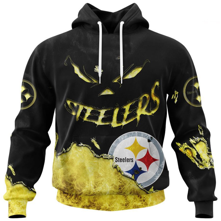 Pittsburgh Steelers Hoodie 3D devil eyes gift for fans