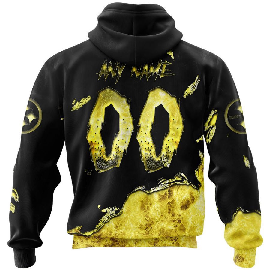 Pittsburgh Steelers Hoodie 3D devil eyes gift for fans
