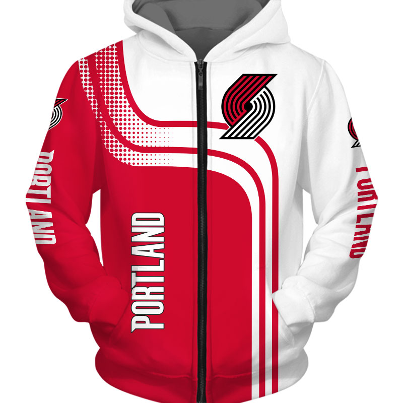 Portland Trail Blazers hoodie 3D cheap basketball Sweatshirt for fans