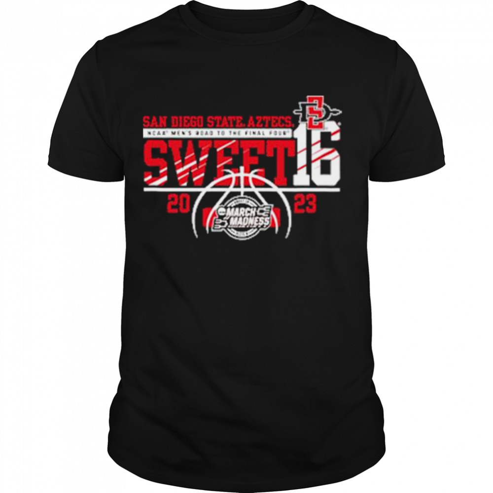 San Diego State Aztecs Men’s Basketball 2023 Sweet 16 T-Shirt