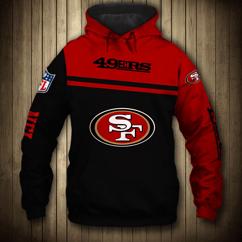 San Francisco 49ers 3D Skull Zip Hoodie Pullover Sweatshirt for fans