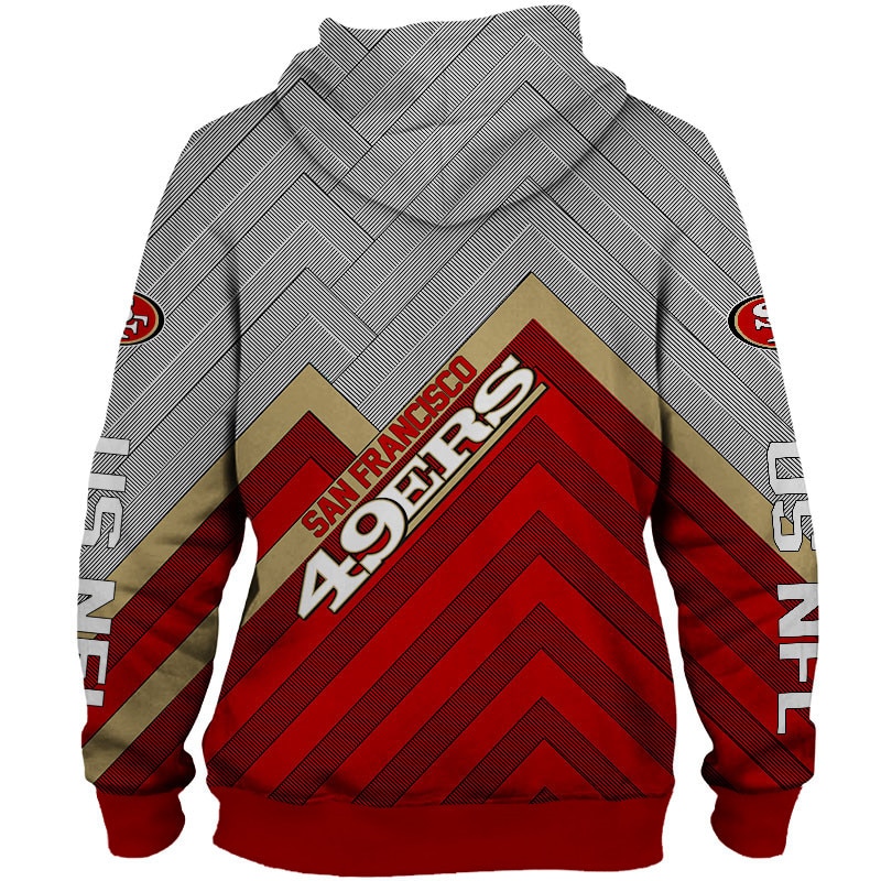 San Francisco 49ers Hoodie 3D cheap Long Sweatshirt Pullover size S-5XL