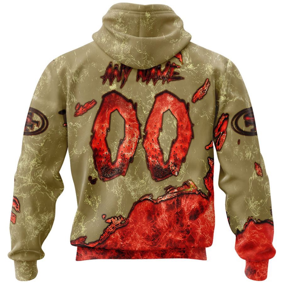 San Francisco 49ers Hoodie 3D devil eyes gift for fans