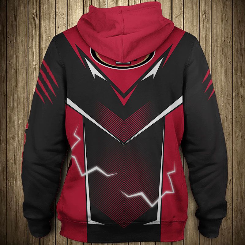 San Francisco 49ers Hoodie lightning graphic gift for men