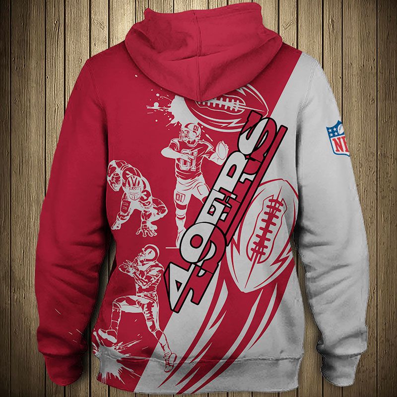 San Francisco 49ers hoodie 3D Cartoon player cute Sweatshirt