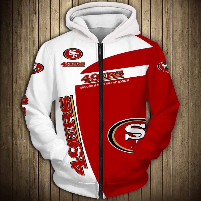 San Francisco 49ers hoodie 3D cheap Sweatshirt Pullover gift for fans