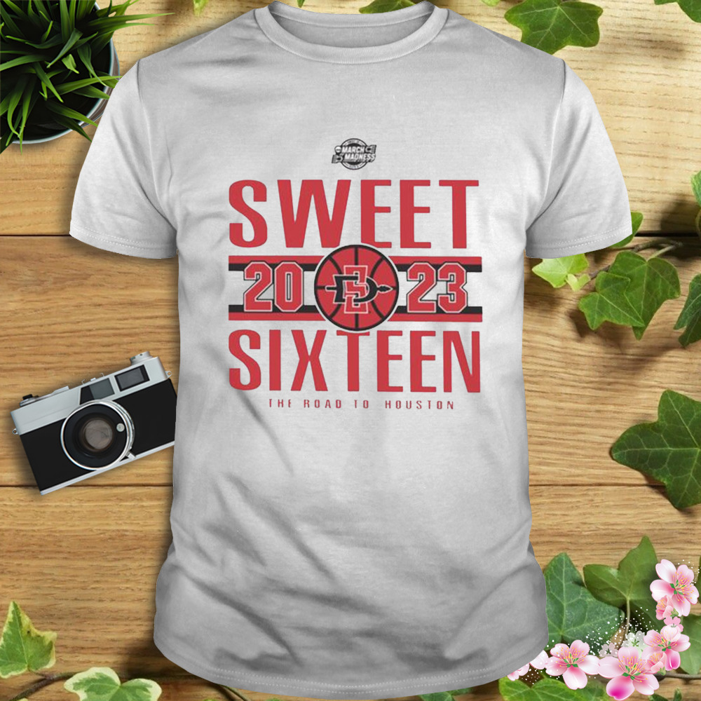 Sdsu Men’s Basketball 2023 Sweet Sixteen the road to houston T-shirt