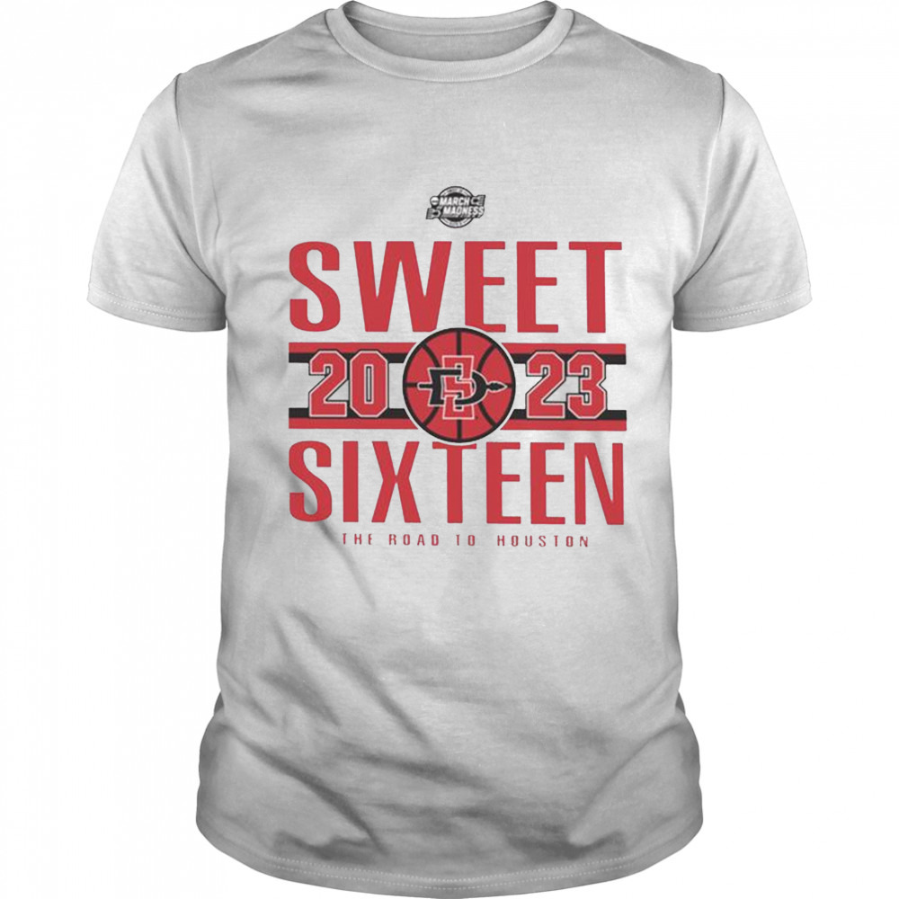 Sdsu Men’s Basketball 2023 Sweet Sixteen the road to houston T-shirt