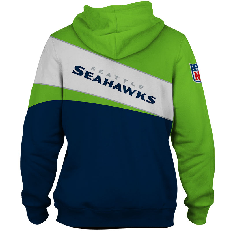 Seattle Seahawks Hoodie 3D Long Sleeve Pullover new season