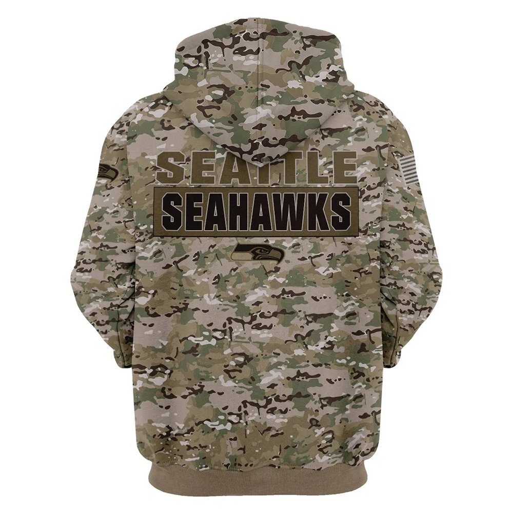 Seattle Seahawks Hoodie Army graphic Sweatshirt Pullover gift for fans