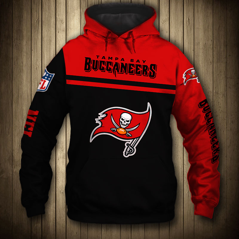 Tampa Bay Buccaneers 3D Skull Zip Hoodie Pullover Sweatshirt for fans