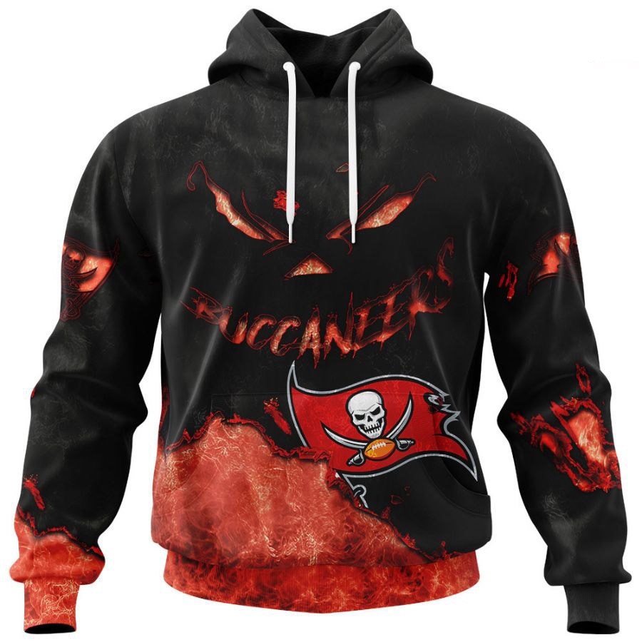 Tampa Bay Buccaneers Hoodie 3D devil eyes gift for fans
