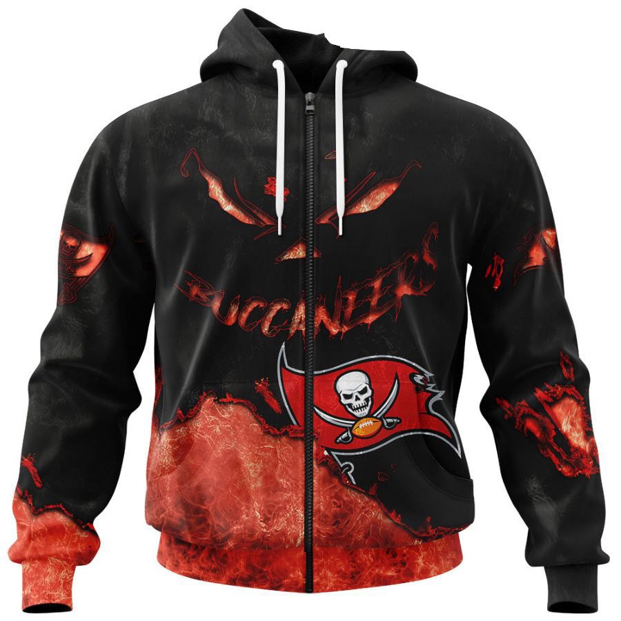 Tampa Bay Buccaneers Hoodie 3D devil eyes gift for fans