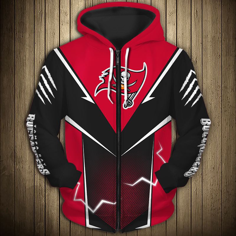 Tampa Bay Buccaneers Hoodie lightning graphic gift for men
