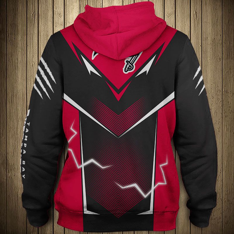 Tampa Bay Buccaneers Hoodie lightning graphic gift for men