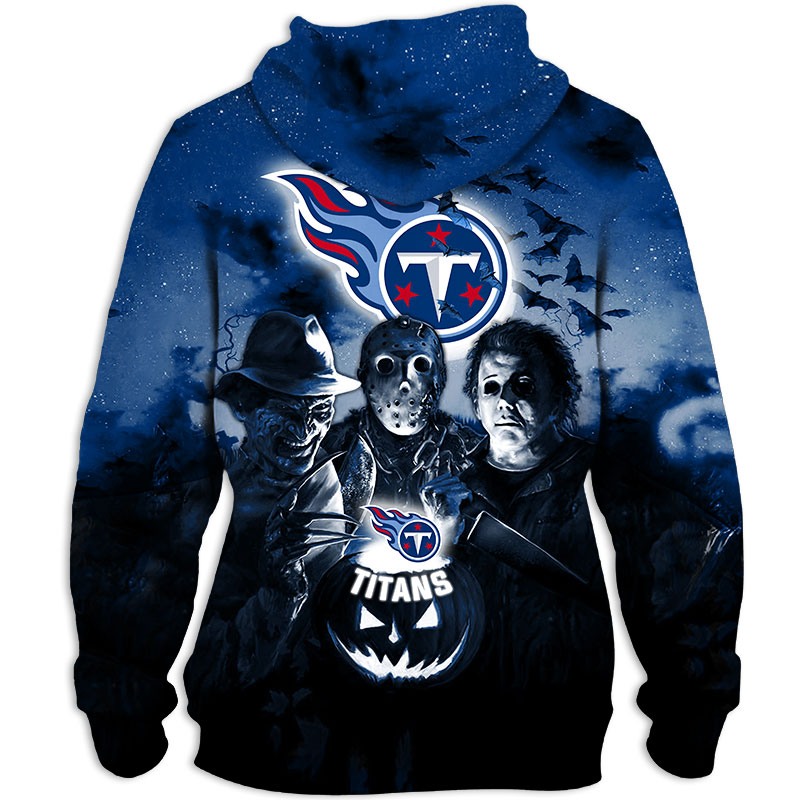 Tennessee Titans Hoodie 3D Halloween Horror night gift for fans
