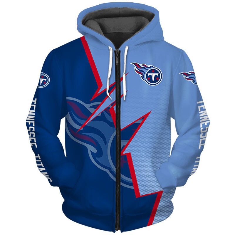 Tennessee Titans Hoodie Zigzag graphic Sweatshirt Pullover gift for fans