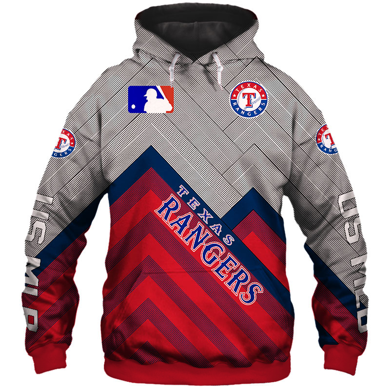 Texas Rangers Hoodie 3D cheap baseball Sweatshirt for fans