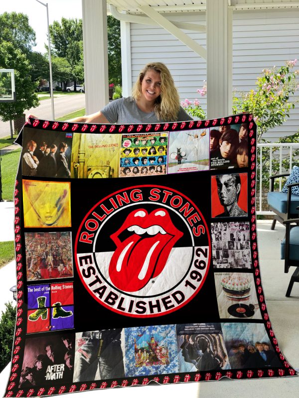 The Rolling Stones Quilt Blanket