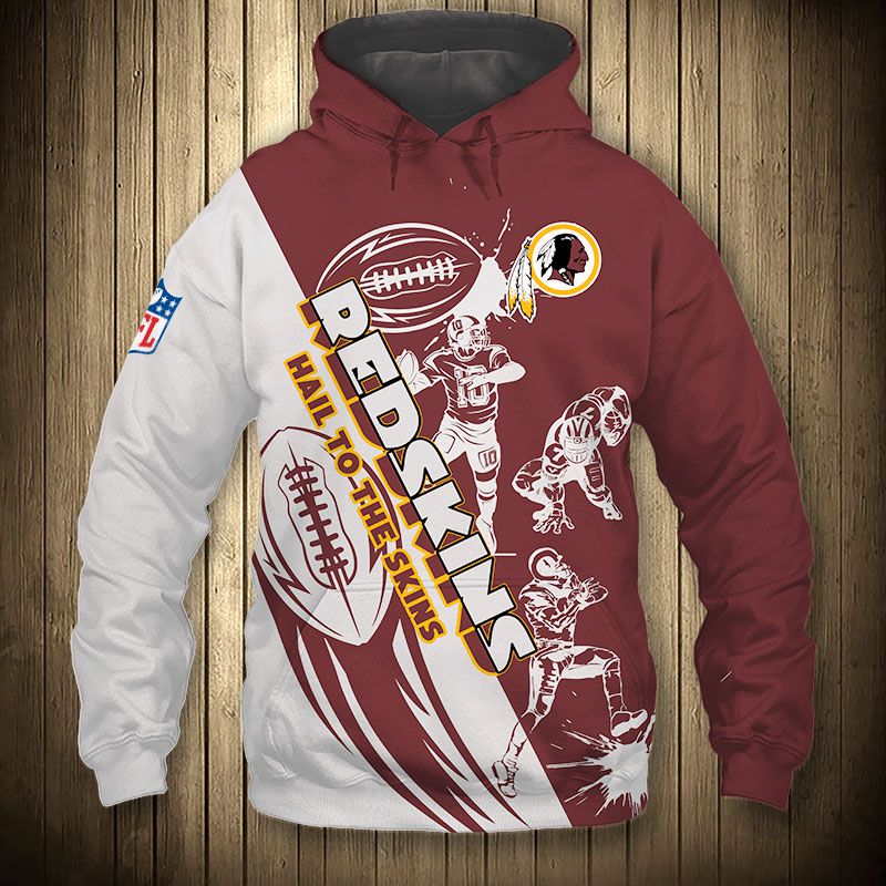 Washington Football Team Hoodie 3D Cartoon player cute Sweatshirt