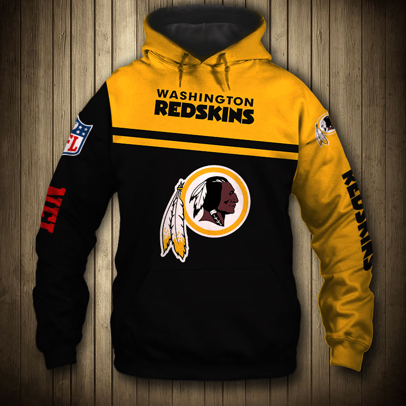 Washington Redskins 3D Skull Zip Hoodie Pullover Sweatshirt for fans