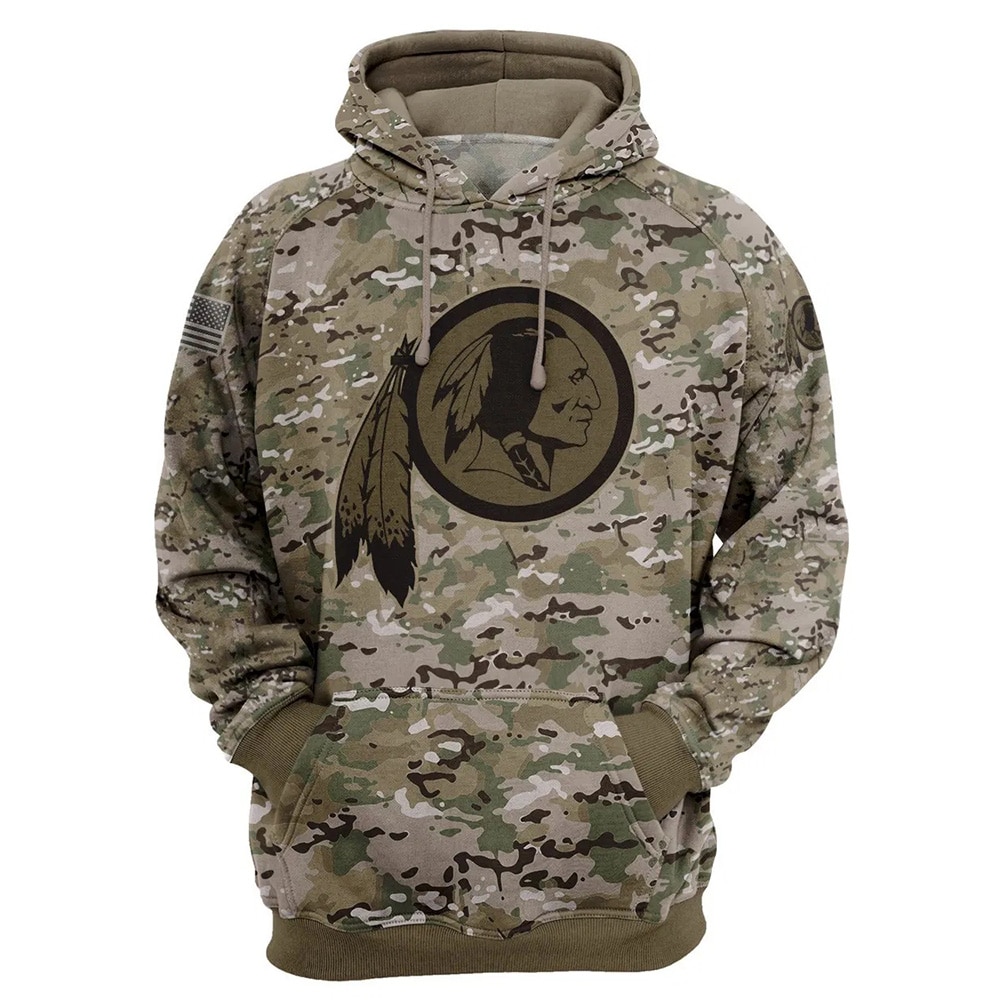 Washington Redskins Hoodie Army graphic Sweatshirt Pullover gift for fans