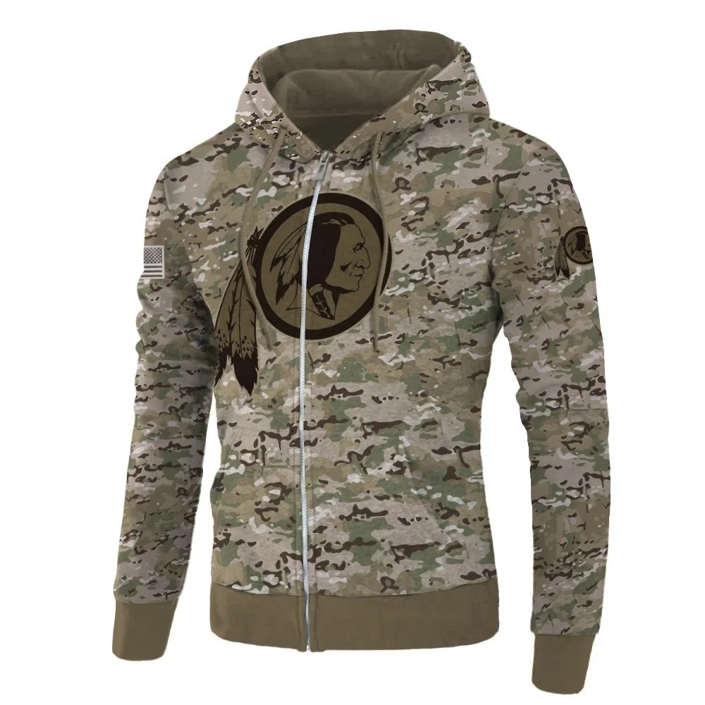 Washington Redskins Hoodie Army graphic Sweatshirt Pullover gift for fans