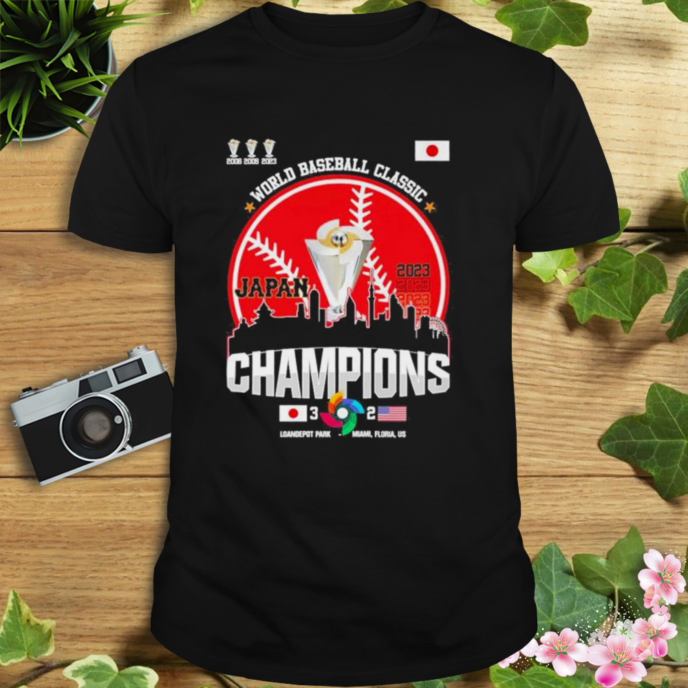 3x World Baseball Classic Champions Japan Baseball Legend 2023 shirt