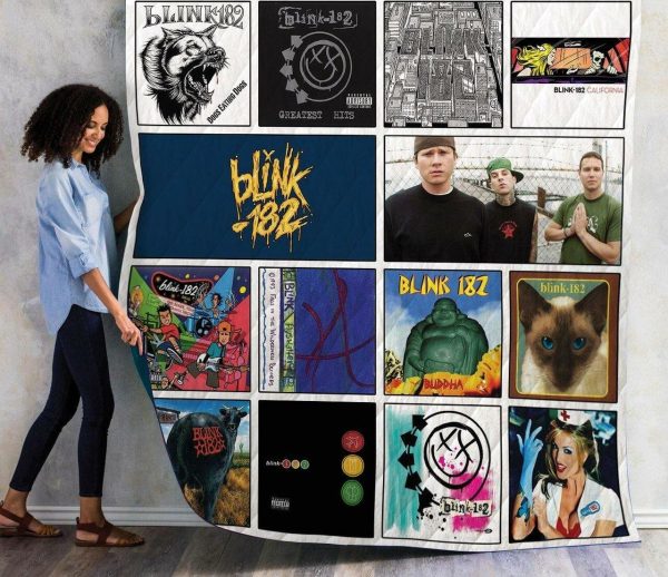 Blink-182 Singles Album Quilt Blanket V10