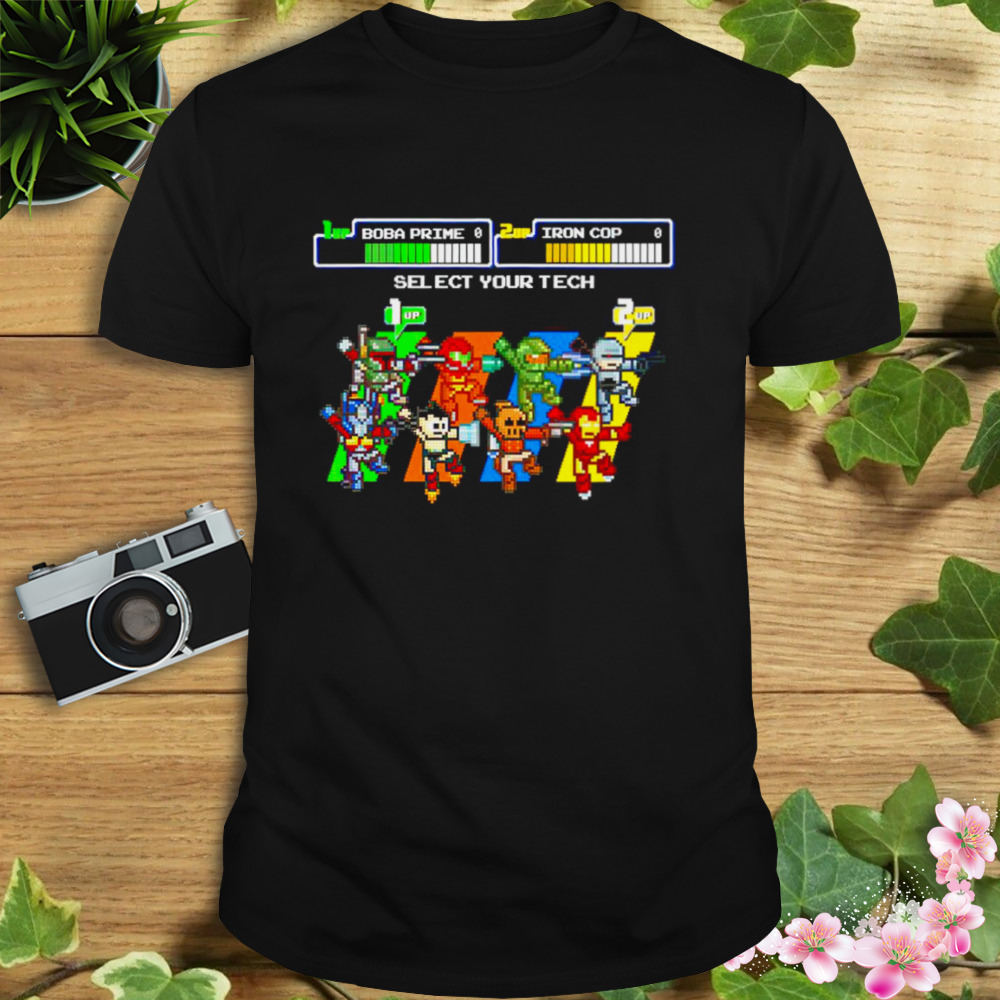 Boba Prime vs Iron Cop Select your tech shirt