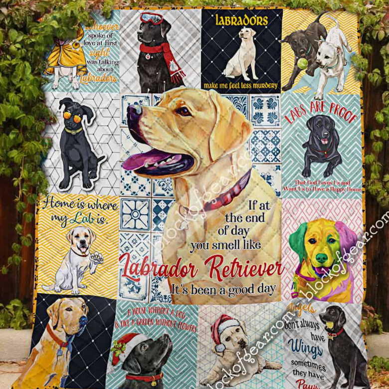 Labrador Retriever It_S Good Day 3D Quilt Blanket