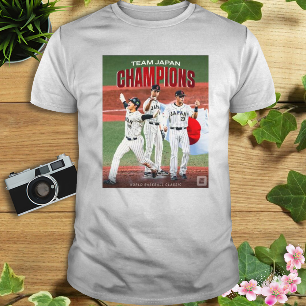Team Japan Champions World Baseball Classic 2023 Poster Shirt