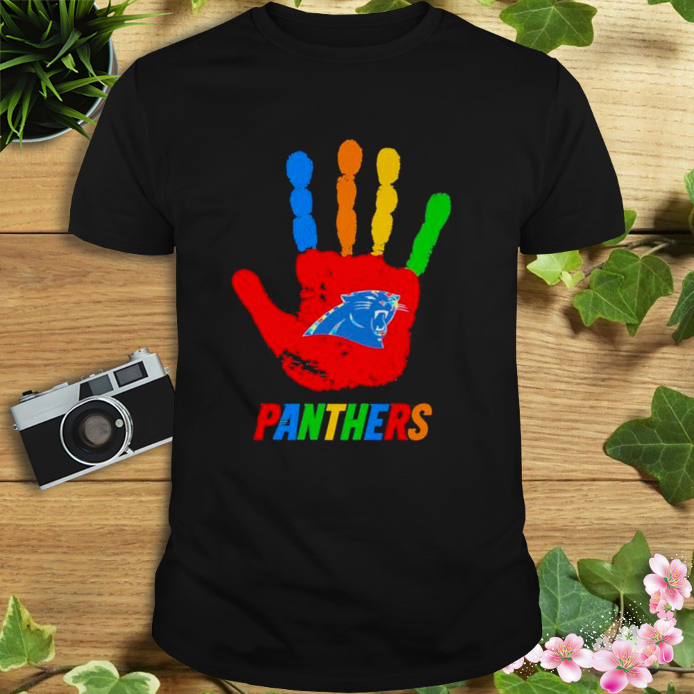 Carolina Panthers Hand Autism 2023 NFL shirt