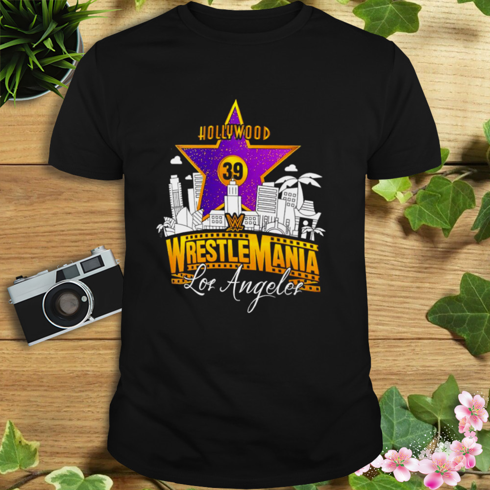 WWE WrestleMania 39 Purple Star Los Angeles shirt