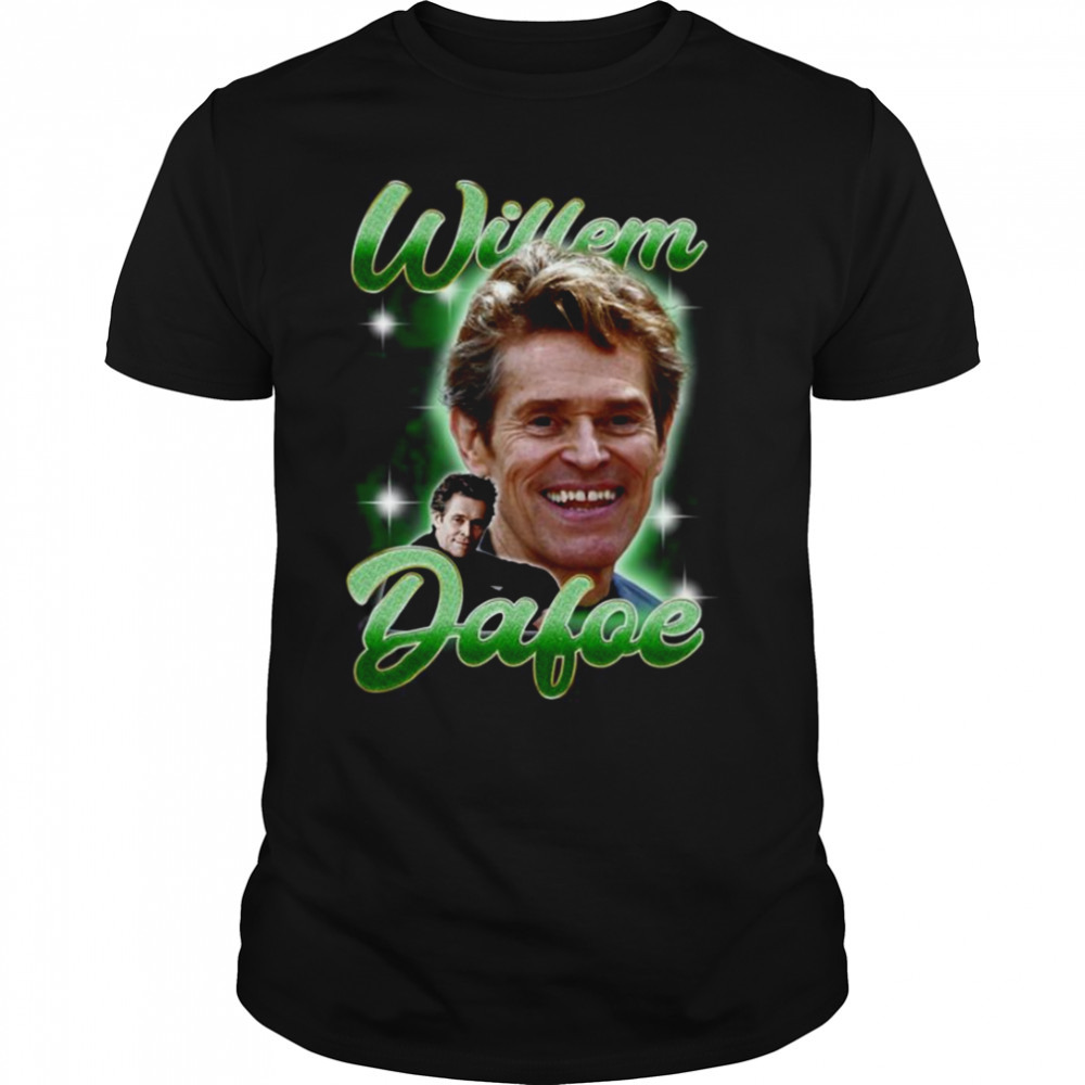Willem Dafoe 90s Vintage Bootleg Design Green Golbin shirt