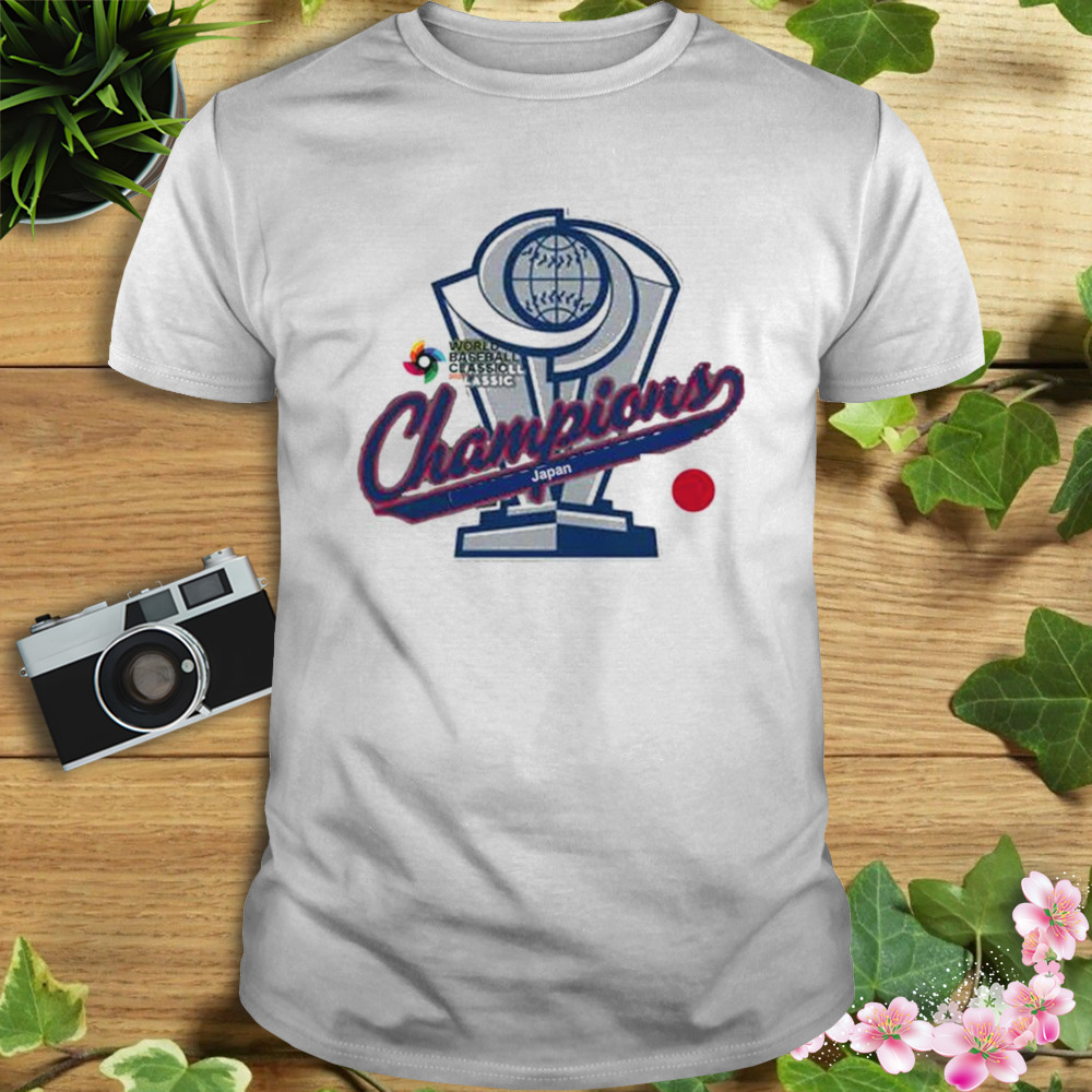 World Baseball Classic 2023 Team Japan Champion trophy T-shirt