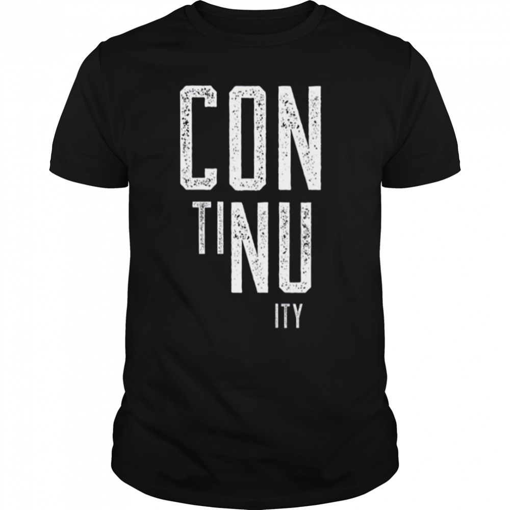 Continuity Typographic Design shirt