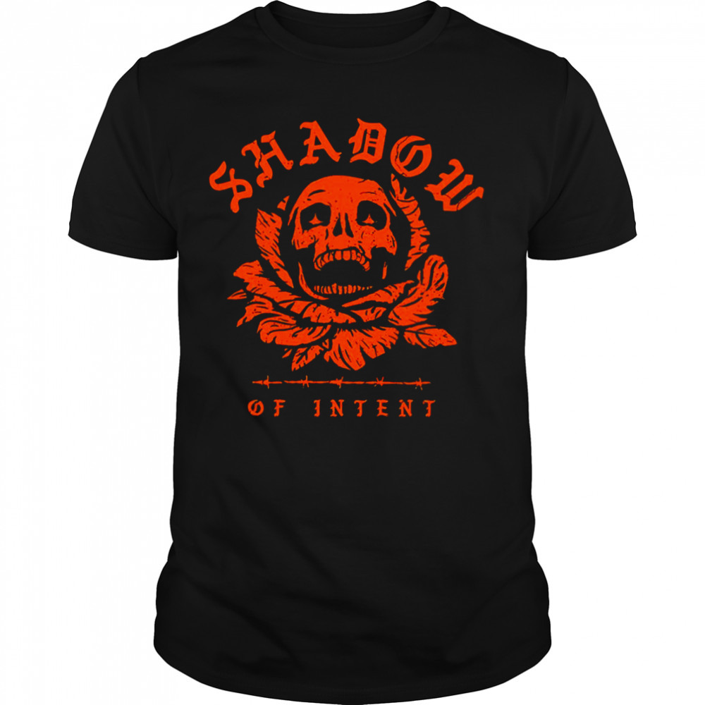 Cropped Shadow Of Intent Skull shirt