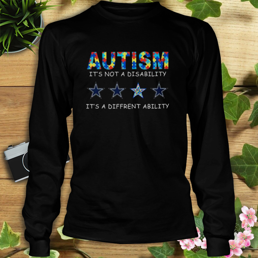 Dallas Cowboys Autism It's Not A Disability It's A Different